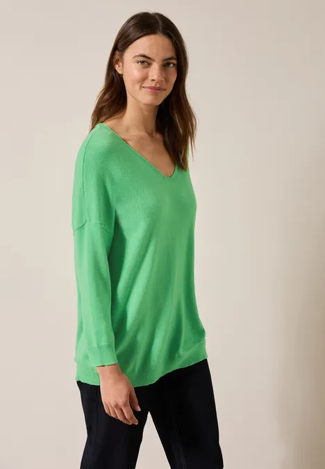 Kuscheliger Pullover iced neon green