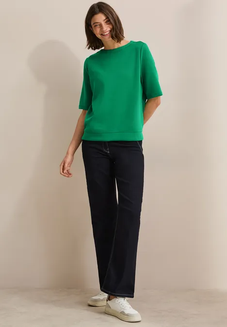 Kurzarm Sweatshirt garden green