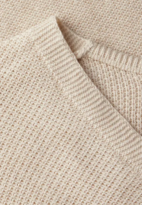 Ärmelloser Strukturpullover pearl beige melange Ärmelloser Strukturpullover pearl beige melange