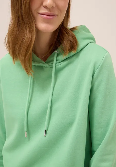 Sweater met capuchon fennel green