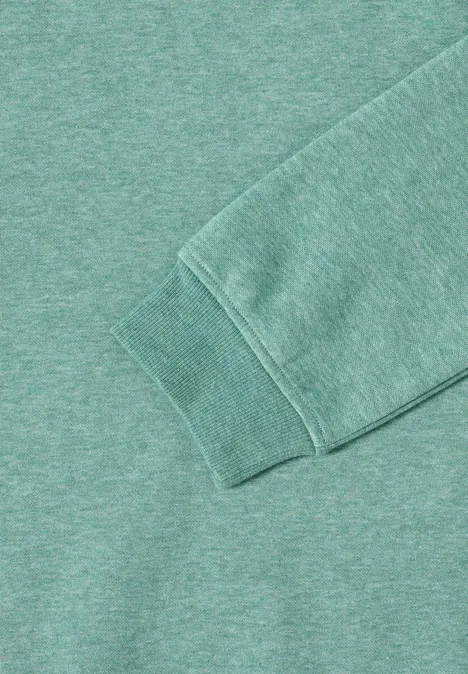 Sweat-shirt avec capuche jewel green melange