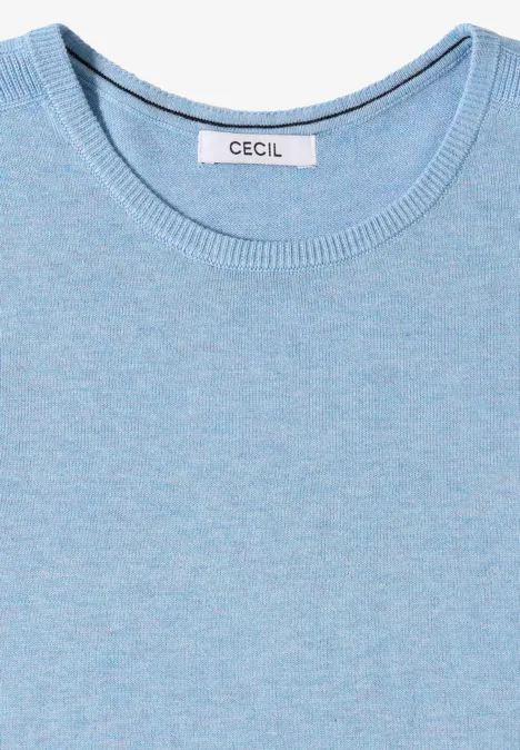 Basic Pullover whisper blue melange