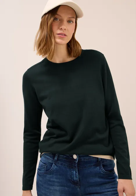 Basic Pullover ink green