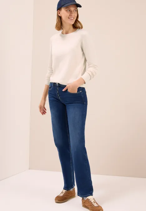 Basic Pullover oat milk beige melange