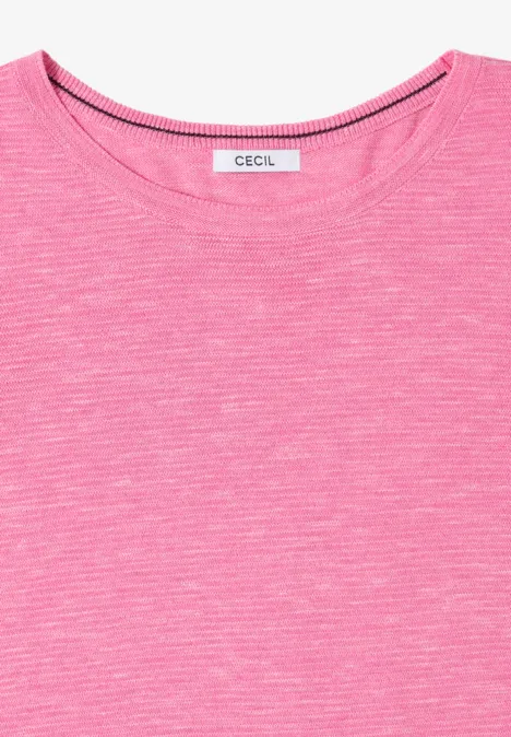 Strukturpullover heather dark blossom melange