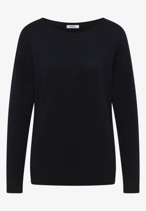 Pullover mit Strukturdetail urban dark blue
