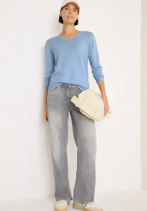 V-Neck Pullover mountain heather melange