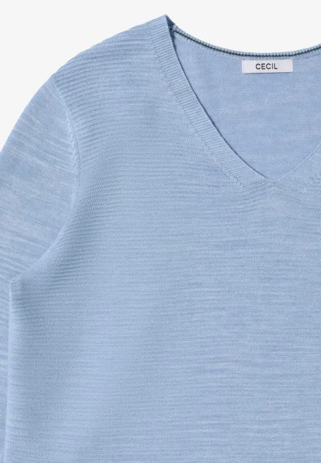 V-Neck Pullover mountain heather melange
