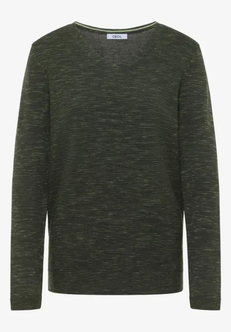 Sweter z dekoltem w szpic null