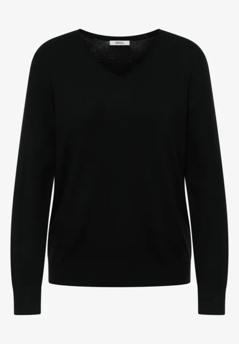 Kuscheliger Pullover Black