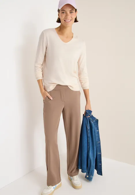 Kuscheliger Pullover oat milk beige melange