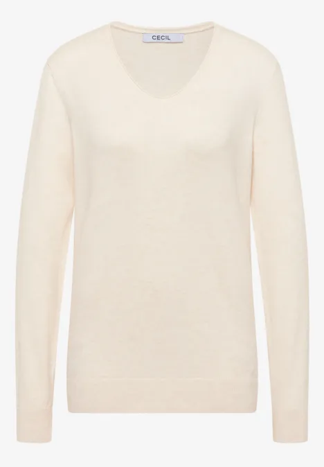 Kuscheliger Pullover oat milk beige melange