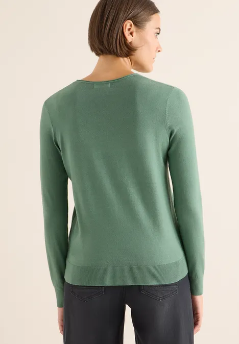 Kuscheliger Pullover highland green melange