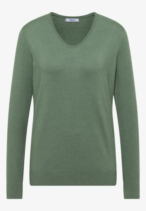 Kuscheliger Pullover highland green melange