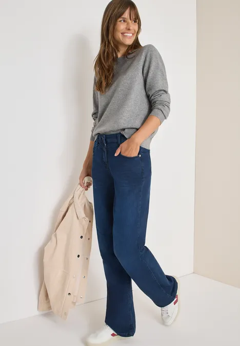 Softer Rundhals Pullover sporty grey melange