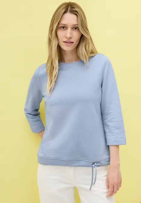 Rundhals Sweatshirt mountain blue