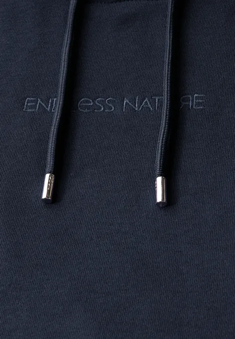 Kurzarmsweatshirt mit Kapuze urban dark blue