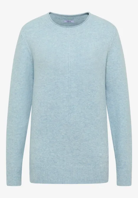 Kuscheliger Pullover faded blue melange