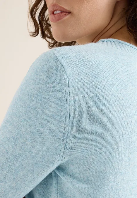 Kuscheliger Pullover faded blue melange
