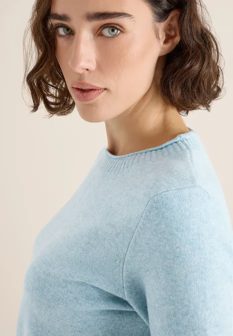 Kuscheliger Pullover faded blue melange