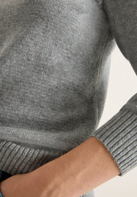 Sweter sporty grey melange