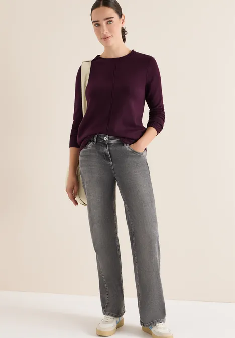 Sweter eggplant red