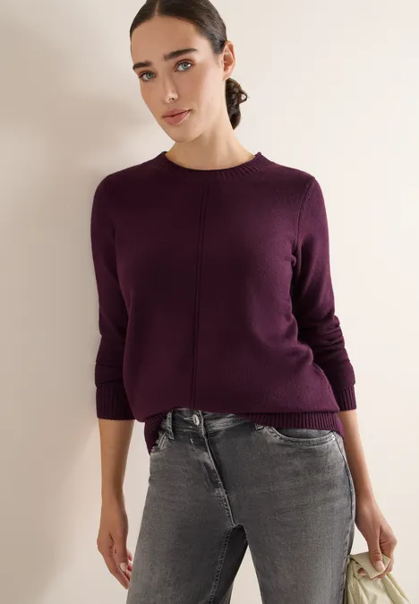 Sweter eggplant red