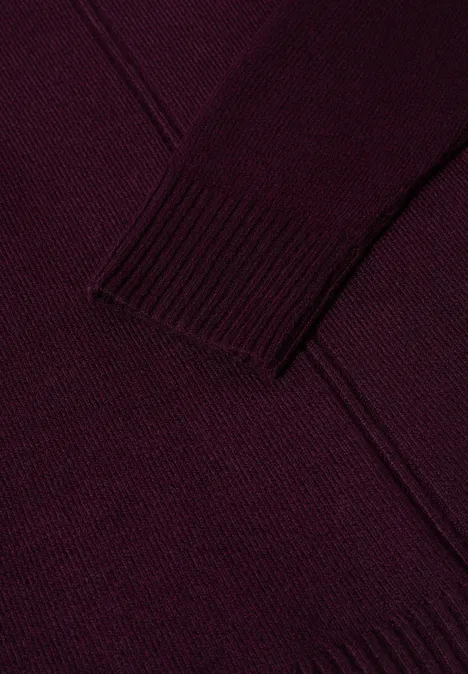 Sweter eggplant red