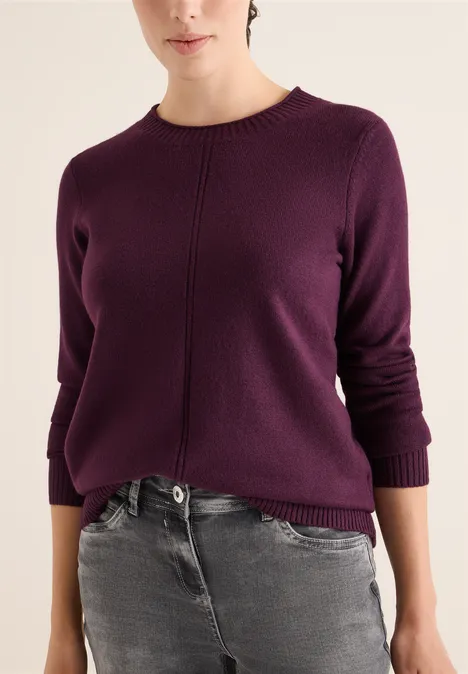 Sweter eggplant red