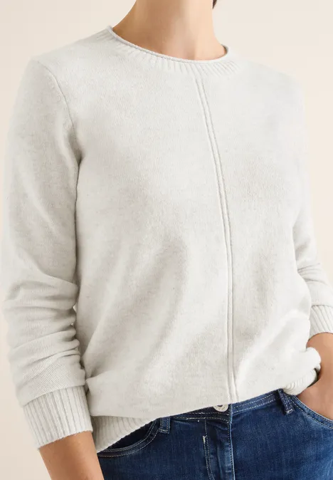 Sweter eggshell melange