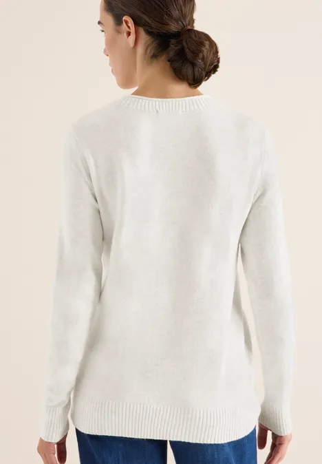 Sweter eggshell melange