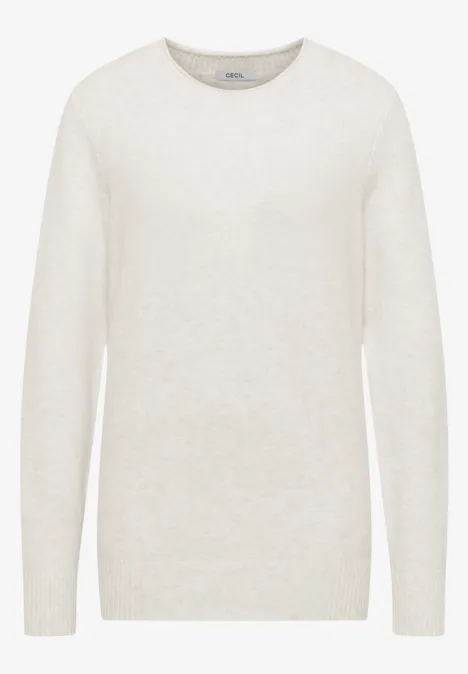 Sweter eggshell melange