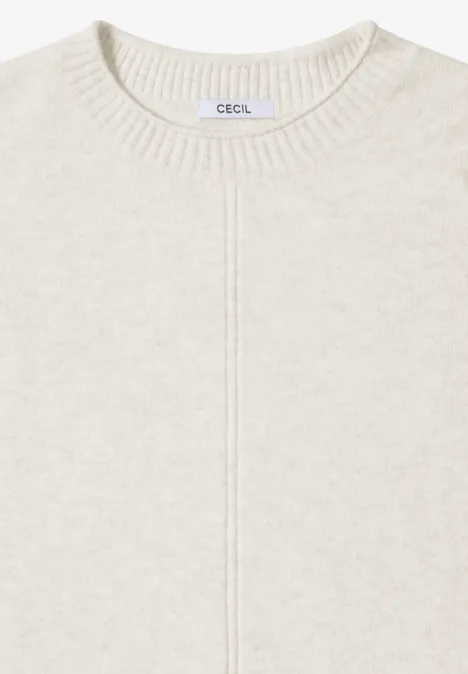 Sweter eggshell melange