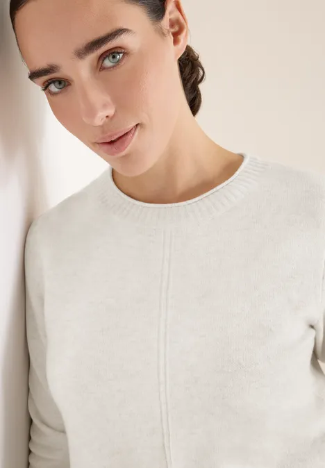 Sweter eggshell melange