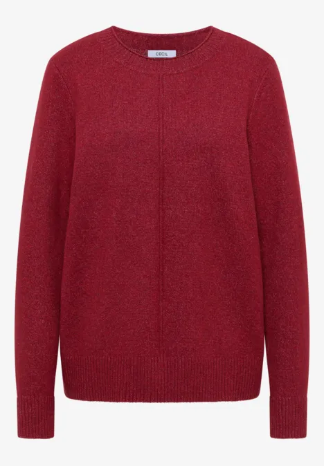 Kuscheliger Pullover rhubarb melange