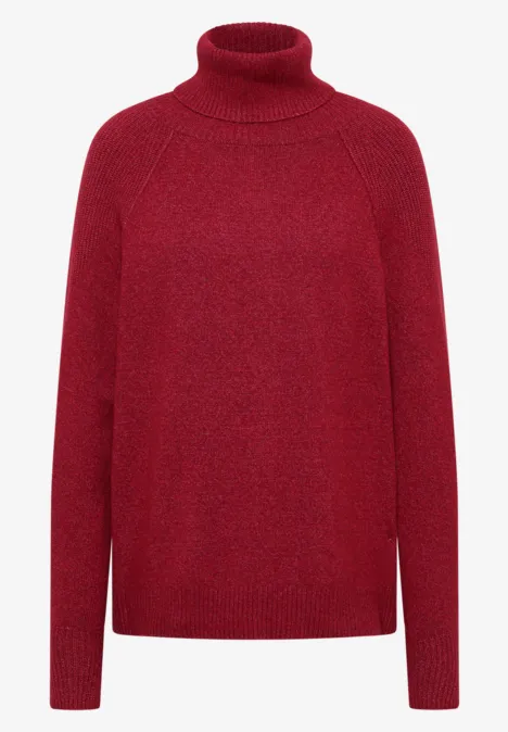 Strukturmix Pullover rhubarb melange