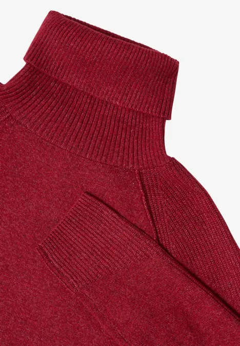 Strukturmix Pullover rhubarb melange