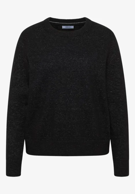 Kuscheliger Pullover black melange