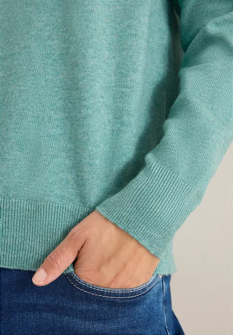 Kuscheliger Pullover conifere green melange