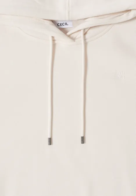Kapuzen Sweatshirt light greige