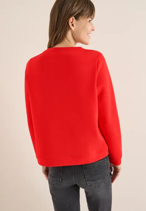 Sweatshirt mit Stickerei pumkin orange