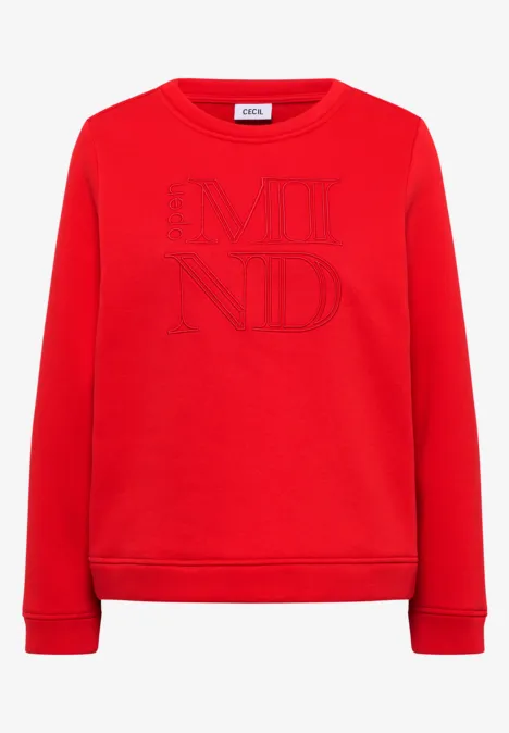 Sweatshirt mit Stickerei pumkin orange