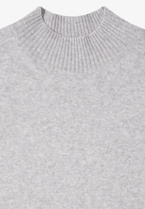 Cosy Turtleneck Pullover luna grey melange Cosy Turtleneck Pullover luna grey melange