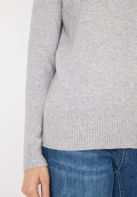 Cosy Turtleneck Pullover luna grey melange Cosy Turtleneck Pullover luna grey melange