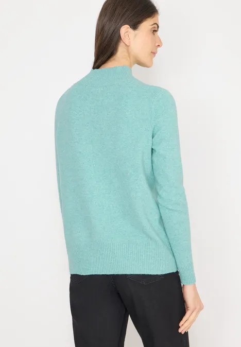Cosy Turtleneck Pullover foam blue melange Cosy Turtleneck Pullover foam blue melange