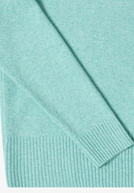 Cosy Turtleneck Pullover foam blue melange Cosy Turtleneck Pullover foam blue melange