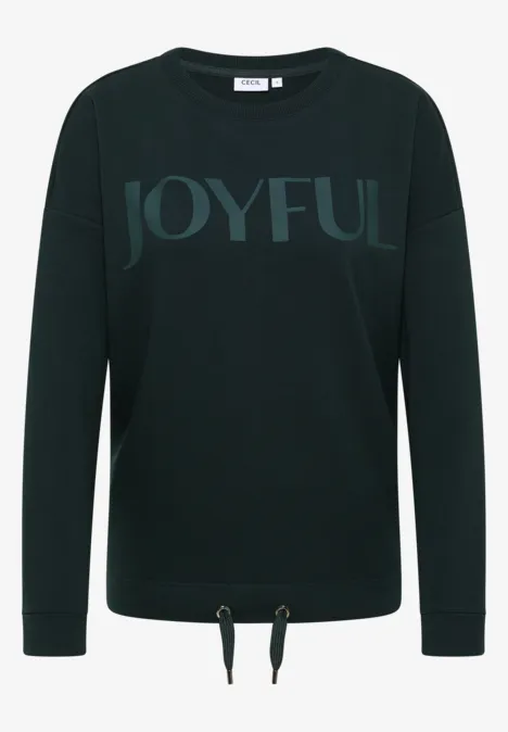 Sweat-shirt avec cordon de serrage ink green