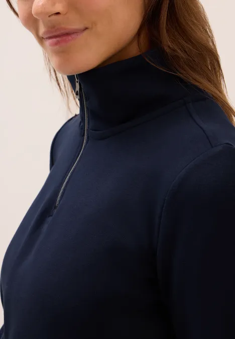 Sweat-shirt avec fermeture éclair urban dark blue