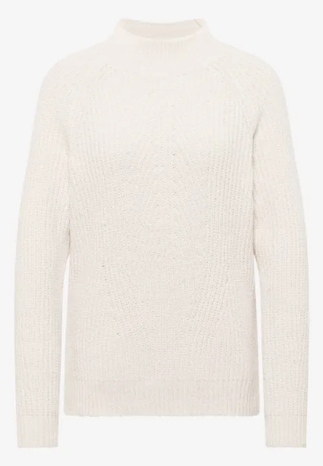 Turtleneck Chenille Pullover light greige