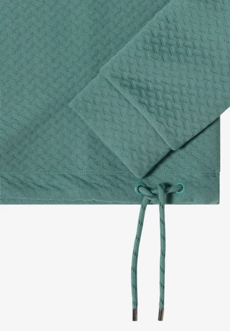 Sweatshirt mit Struktur jewel green